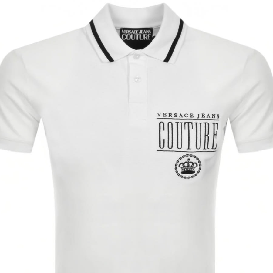 Alternative Image for ProductVersace Jeans Couture Polo T Shirt White2